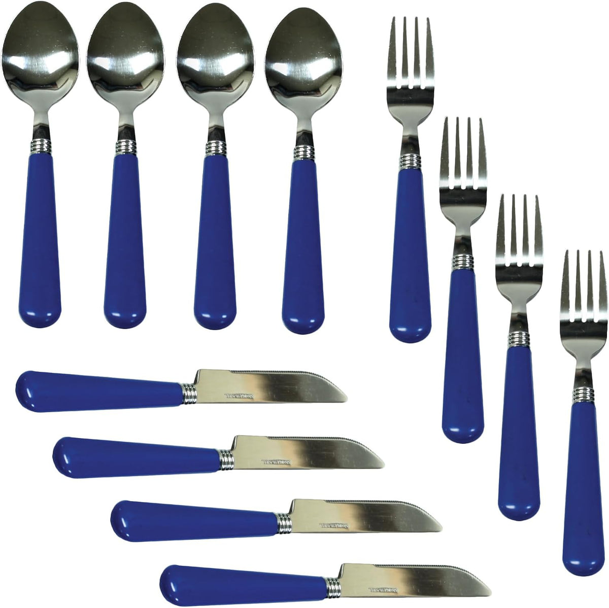Deluxe 24-Piece Enamel Tableware Set - Enamel Plates and Bowls Lightweight and Durable Camp Dish Set for Camping and Backpacking Plates and Bowls for 4 People