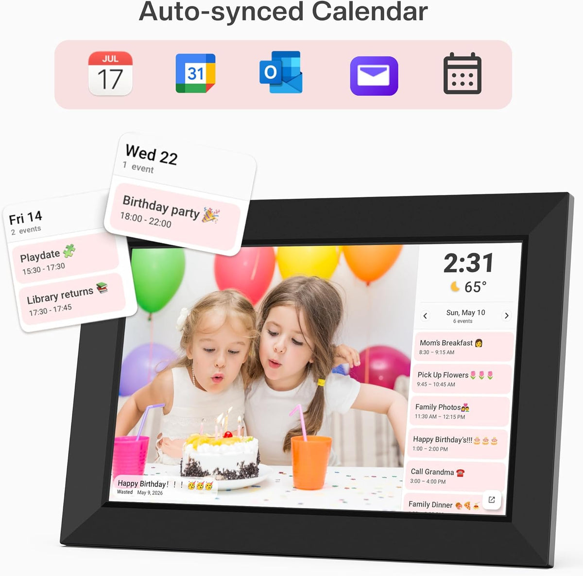 10.1 inch WiFi digital photo frame