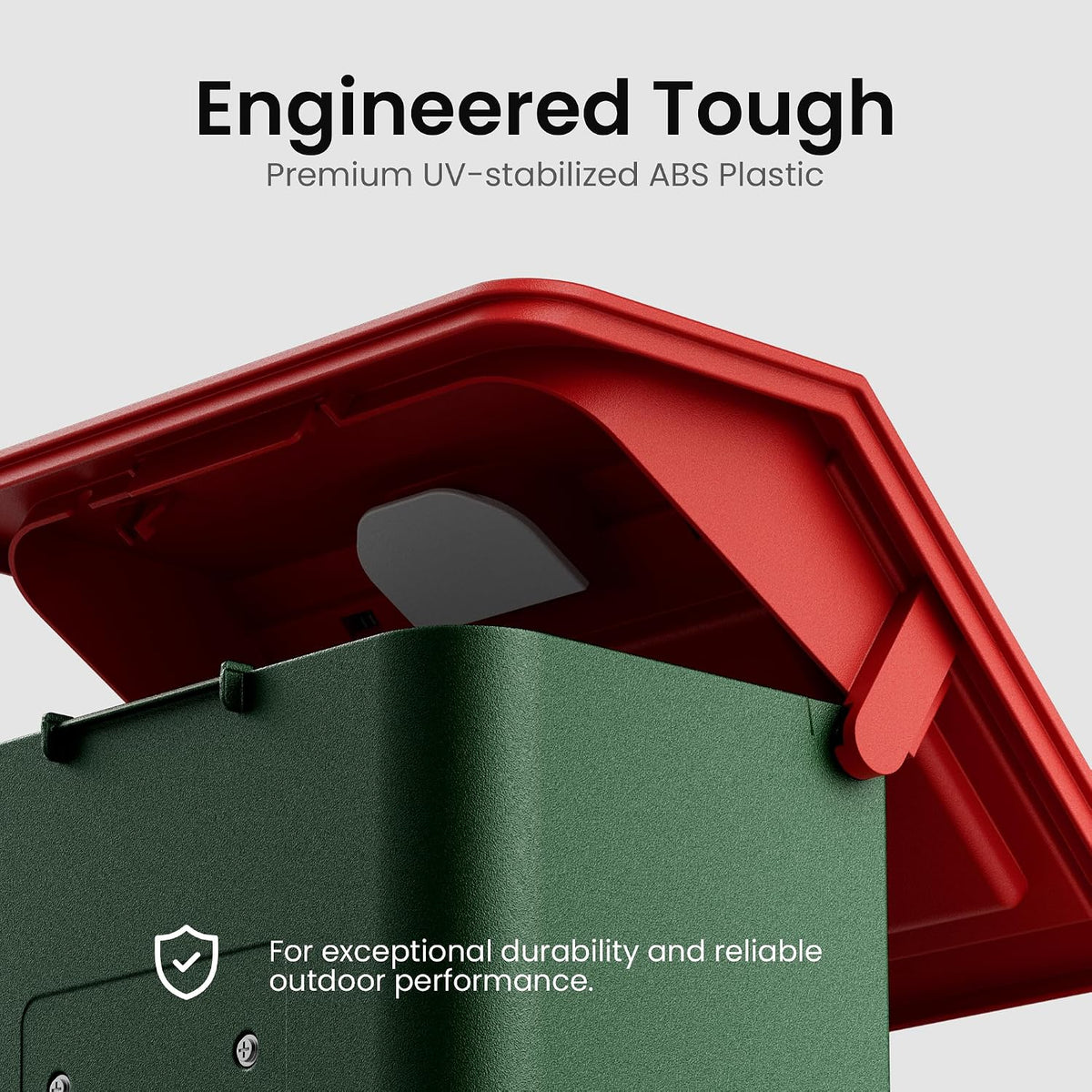 UV-stabilized ABS plastic housing