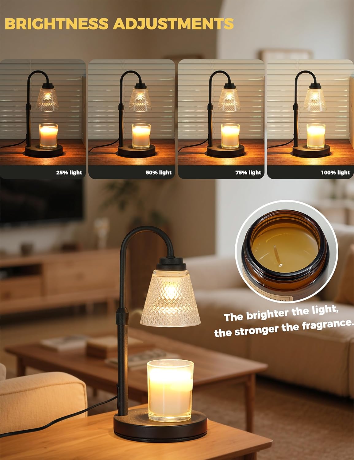 Dimmable brightness settings