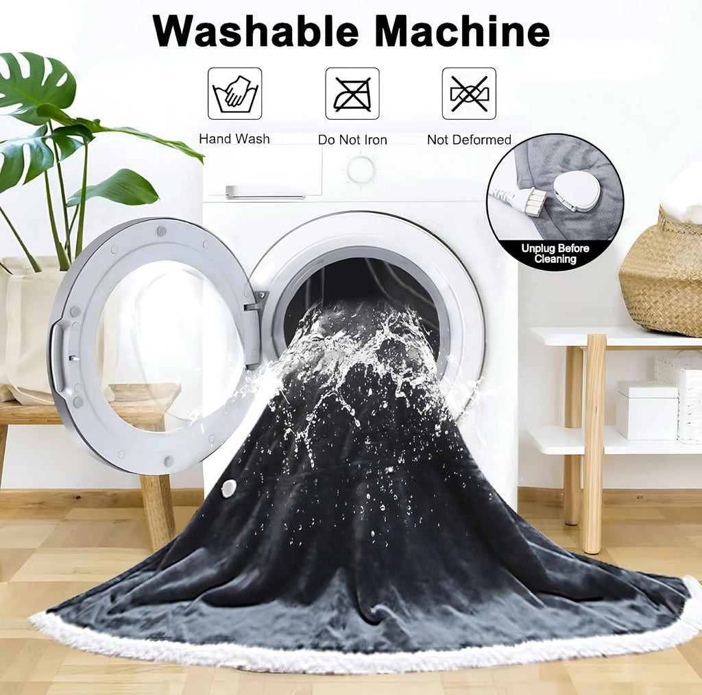 Machine washable after removing the controller