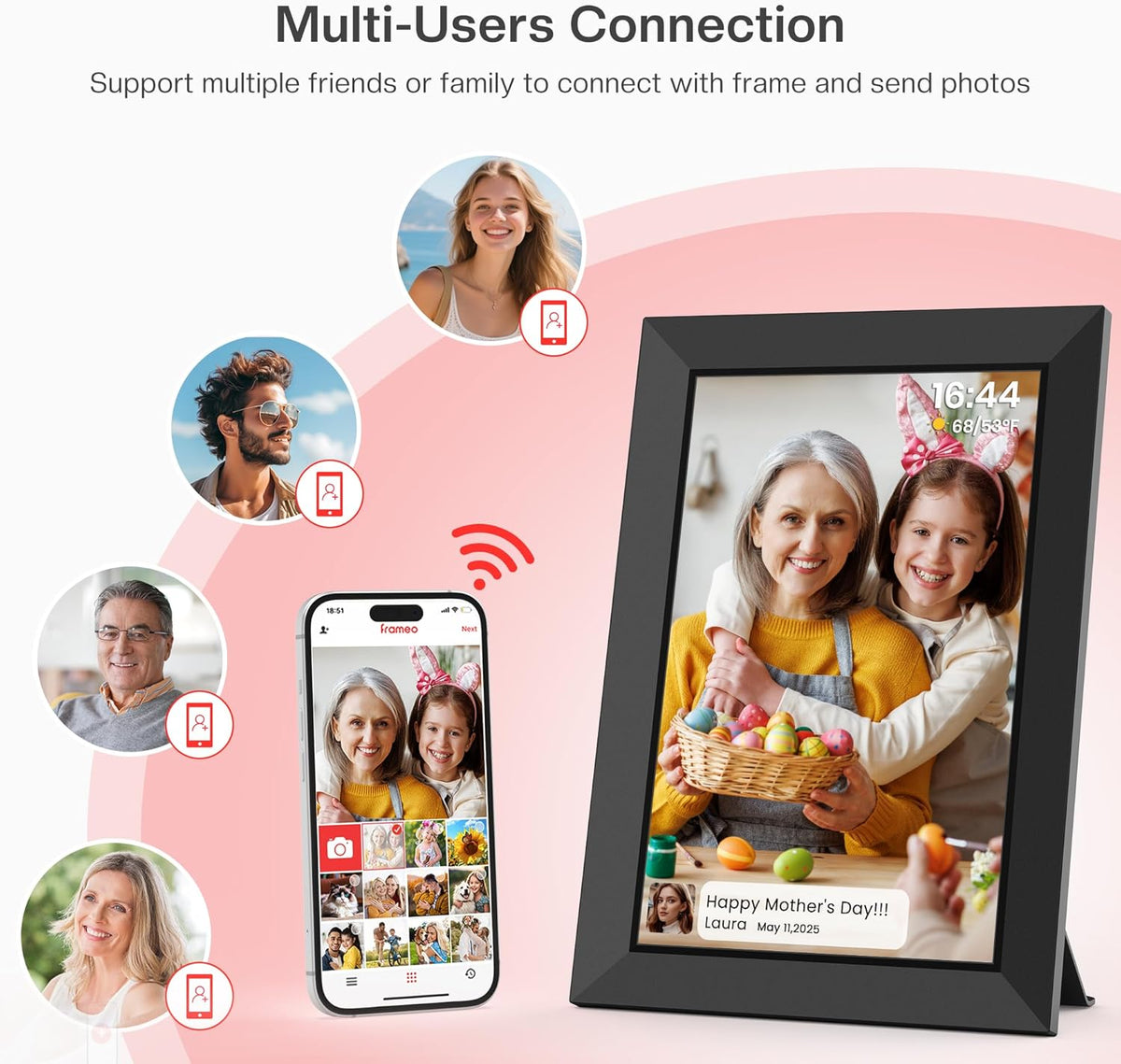 10.1 inch WiFi digital photo frame